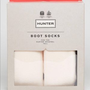 Hunter boot socks in cream for the hunter original tall boots NIB